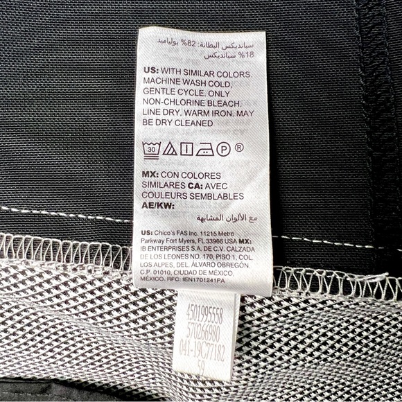 Chico’s women’s houndstooth casual dress pants, size 10R - Picture 12 of 12